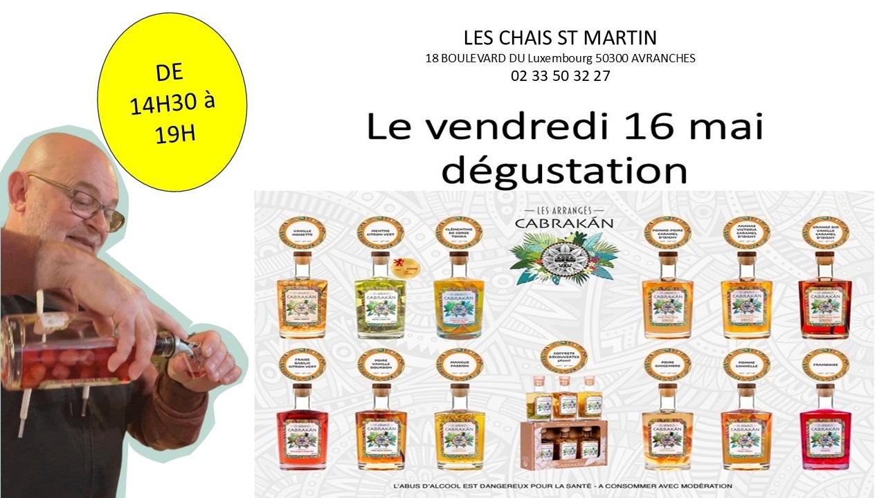 Dégustation rhums arrangés !